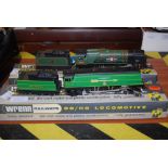 TWO BOXED WRENN RAILWAYS 004/HO LOCOMOTIVES TO INCLUDE W22384-6-2 CLAN LINE BR GREEN AND W2265/A