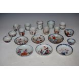 A COLLECTION OF ASSORTED CHINESE TEAWARES, TO INCLUDE CUPS, TEA BOWLS, SAUCERS, QING DYNASTY