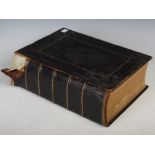 Late 19th/ early 20th century family devotional bible, published by the 'London Printing and