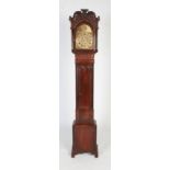 An early 20th century Chippendale style mahogany longcase clock by Maple & Co London, the hood