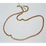 A 9ct gold necklace, 28.3 grams.