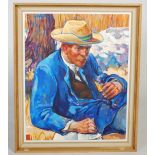 AR Daniel Stephen (1921-2014) Homage to Van Gogh No.1 oil on canvas, signed upper left 75cm x 60cm