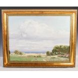 George Houston RSA RSW RI (1869-1947) Summer landscape on the West Coast oil on canvas, signed lower