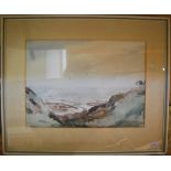 A group of five framed early 20th century British School decorative paintings, including a two