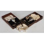 Collection of silver, to include cased Birmingham silver egg cup, napkin ring and spoon, another