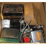 Box - mixed collectables including Tri-ang power unit and some vintage books