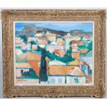 AR Daniel Stephen (1921-2014) Rooftops, Provence oil on canvas, signed lower left, inscribed and