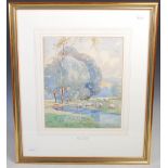 George Taylor (Early 20th century British School) Quiet Pastures watercolour on paper, signed '