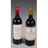 Two bottles of vintage wine, comprising; one bottle of Chateau Les Ormes De Pez, Saint-Estephe,