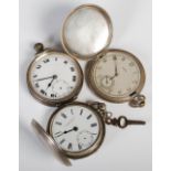 Late 19th century London silver hunter cased presentation pocket watch, 'R. Bryson and Sons,