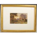 J Renshaw (19th century British School) A pair of pastoral landscapes watercolour on paper, signed