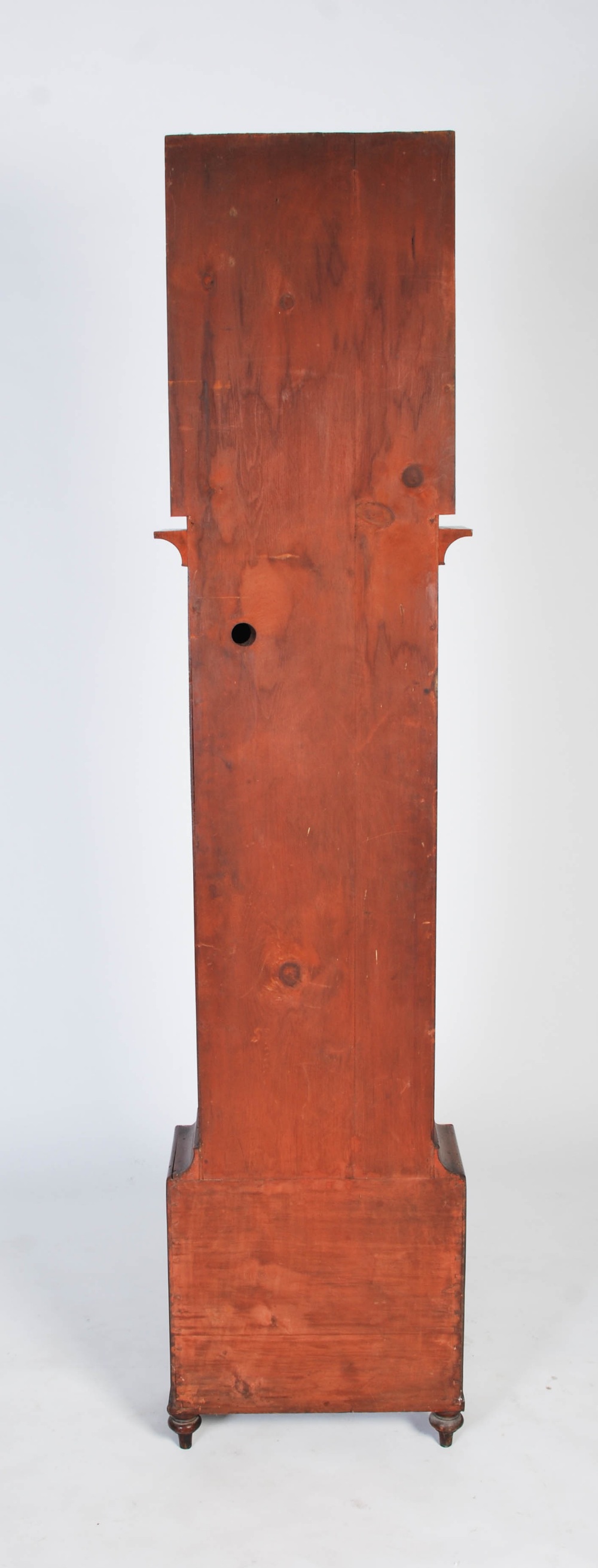 A 19th century Scottish mahogany longcase clock J. Brown, Kilmarnock, the caddy top hood with carved - Image 9 of 9
