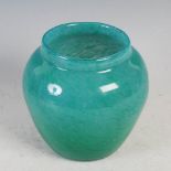 A Monart vase, shape A, mottled blue and green, 16.5cm high.