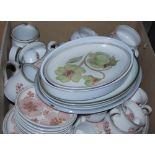 Box - Denby stoneware including a floral dinner set