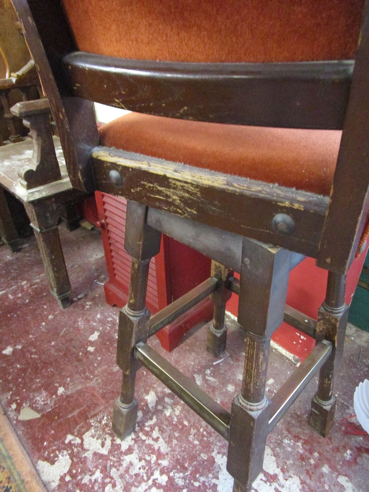 Our old auctioneer's stool (used for last 40 years)! - Image 3 of 3