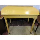 Painted buffet table