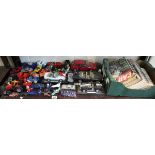 Large collection of cars to include diecast examples & classic car magazines etc