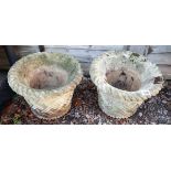 Pair of stone planters