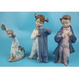 3 Lladro Nao figures