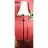 Quality mahogany standard lamp