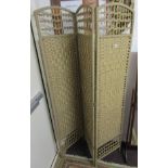 Wicker 3 fold screen