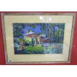 Oil/pastel - Gisbourne House by Anthony Hodge