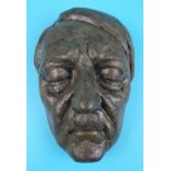 Bronze Hitler death mask