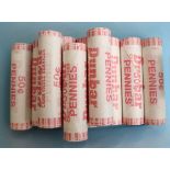 10 x 50 cents rolls of Dunbar Pennies