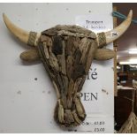 Driftwood bulls head - Approx H: 65cm
