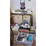 Very large collection of smalls, ceramics, metalware etc (BUYER TO TAKE ALL)