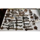 Very large collection of antique animal traps