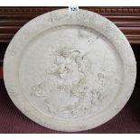 Plaster plaque - Approx D: 61cm