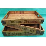 Set of 3 graduated advertising trays