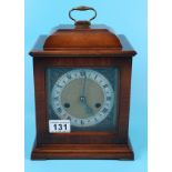 Smiths mantle clock in walnut case