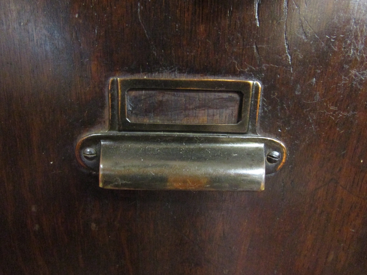 Early 20C oak filing cabinet - Image 4 of 7