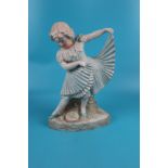 Girl figurine - Approx H: 37cm
