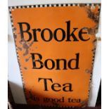 Very large enamel sign - Brook Bond Tea - Approx 152cm x 101cm