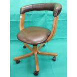 Mid-century office swivel chair