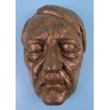 Bronze death mask of Hitler