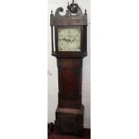 Georgian 8 day grandfather clock