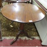 Mahogany birdcage tilt top tripod table