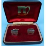 Whitbread cufflinks in Whitbread presentation case