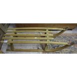 Wooden framed sledge