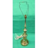 Brass table lamp