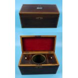 Rosewood Regency tea caddy