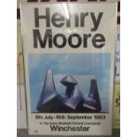 Henry Moore framed poster