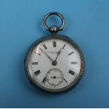 Silver pocket watch by J E Dent & Sons of London
