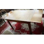 Heals & Son of London walnut draw leaf table