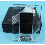 Thomas Webb crystal photo frame in original box