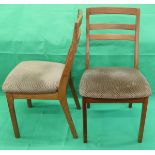 Set of 4 mid-century Nathan dining chairs